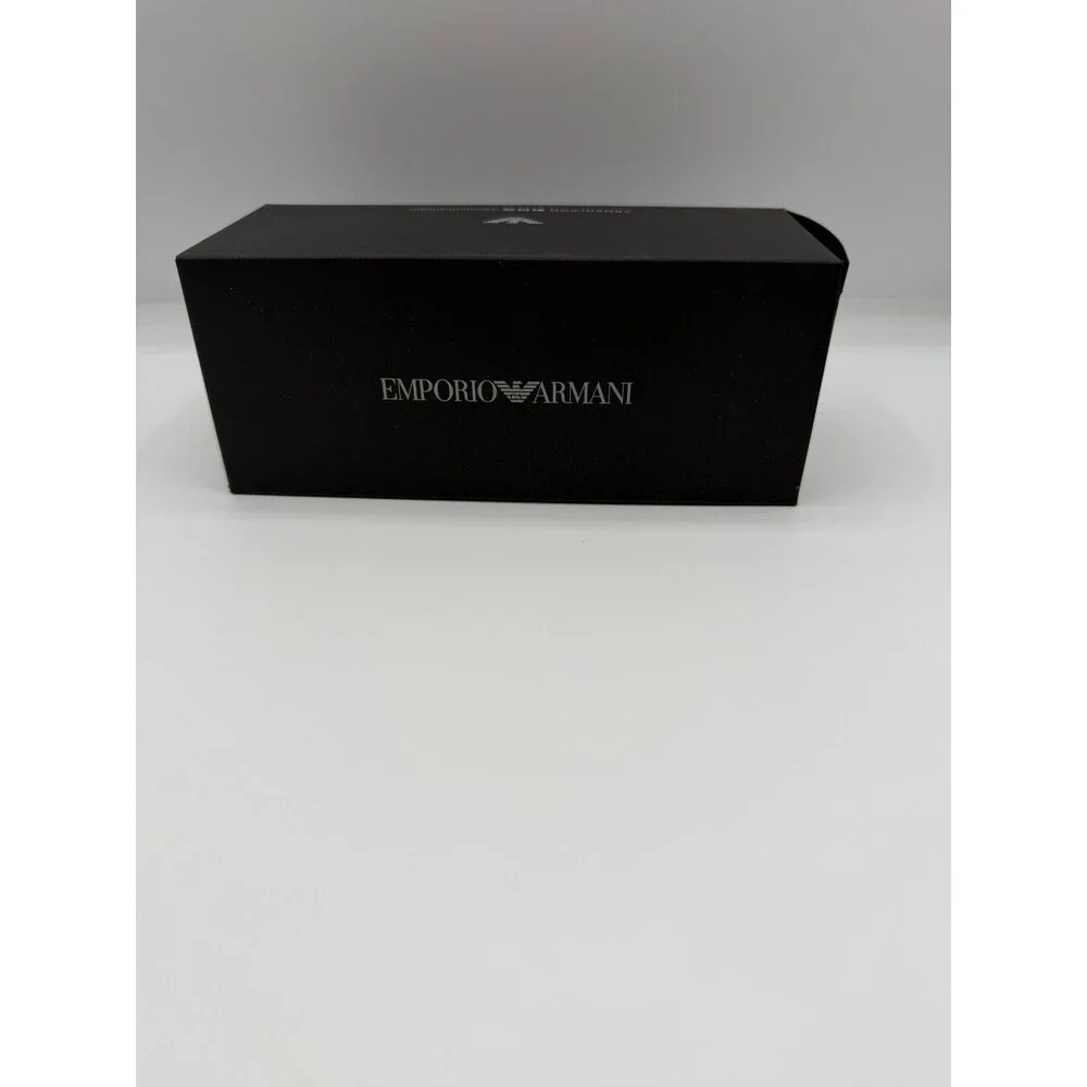 Emporio Armani Sunglasses Case Box Set w/ Papers Authentic Black EUC Gift